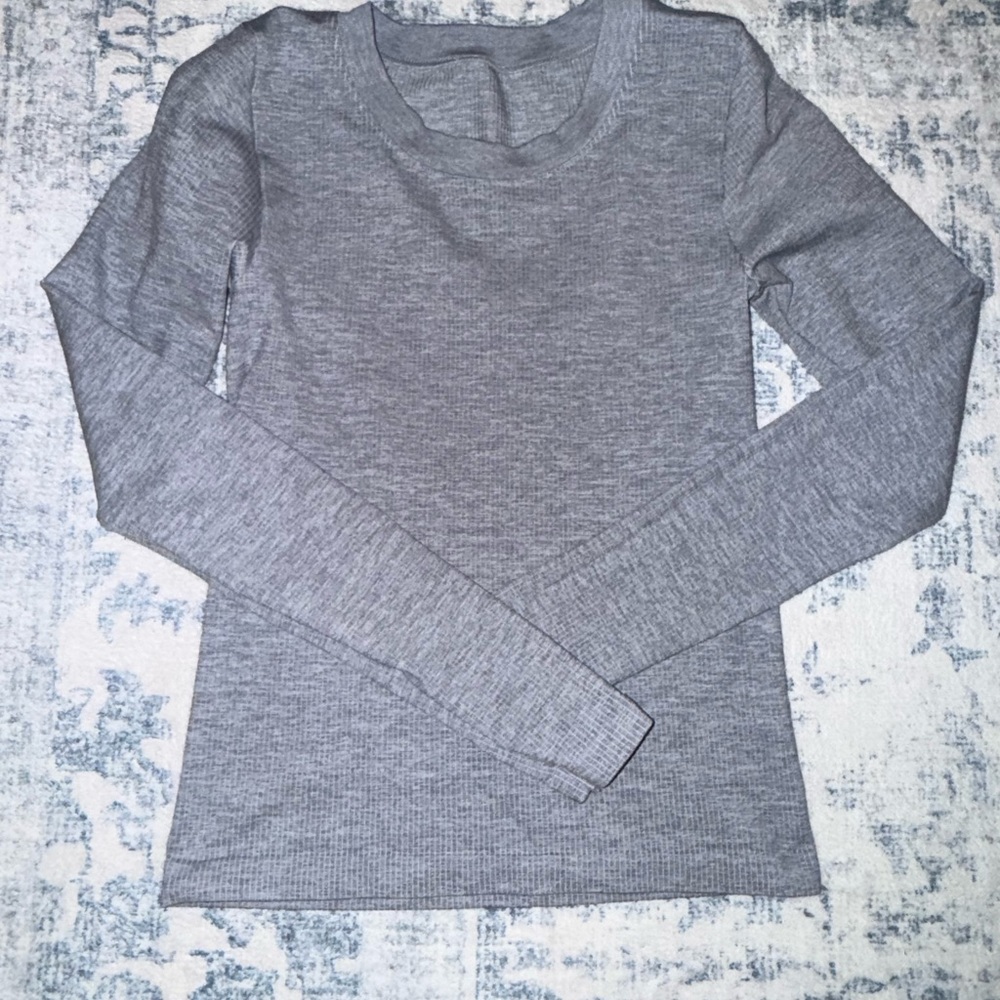 Athleta Gray Women's Long Sleeve Top